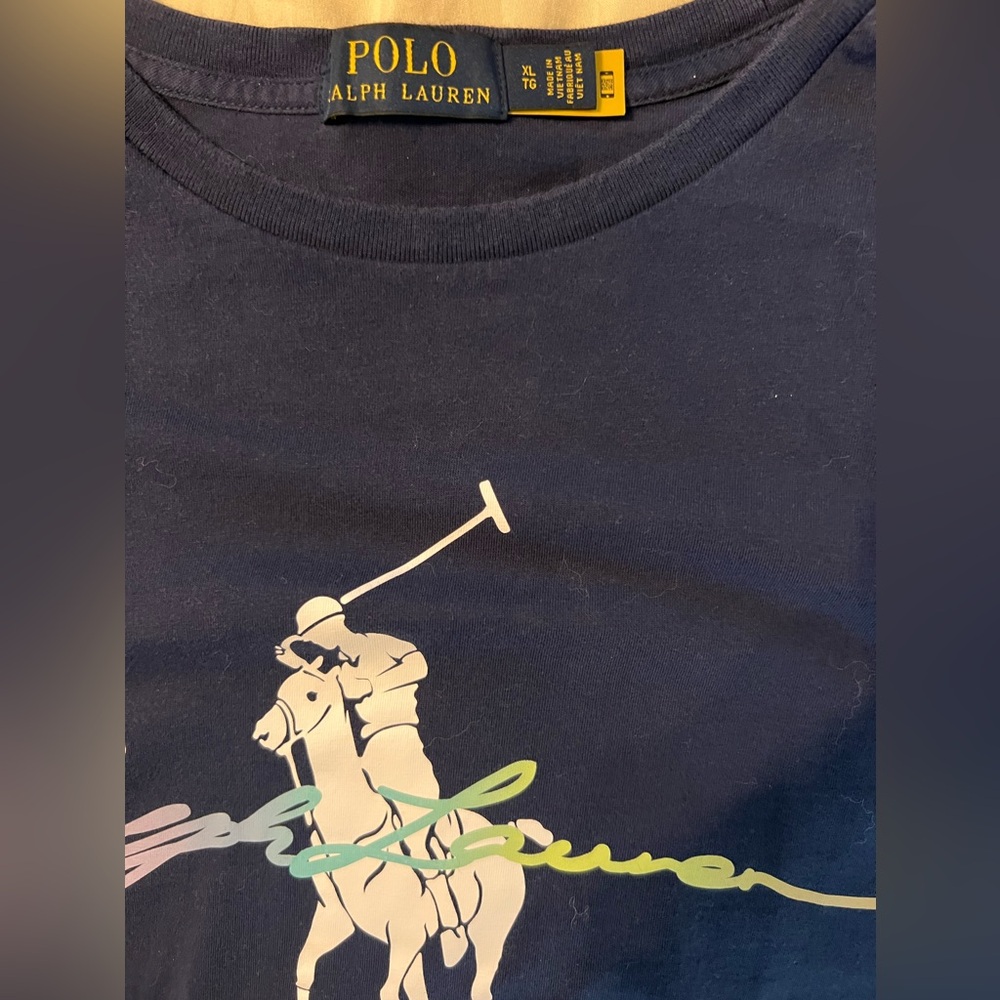 Ralph Lauren classic tshirt either multi color logo